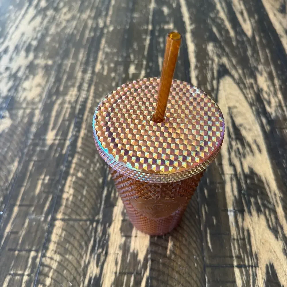 Starbucks - Iridescent Copper Studded Tumbler with Straw – 16 oz